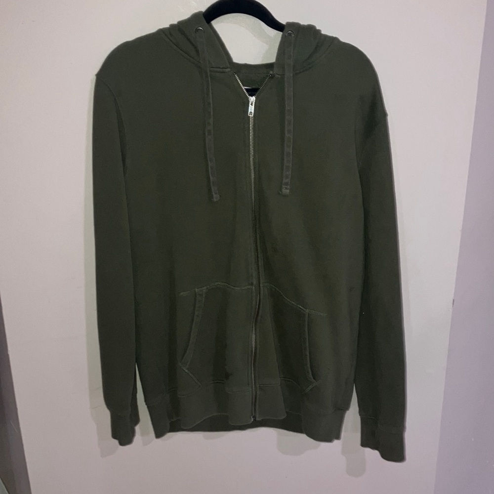 Forest Green Zip up Hoodie